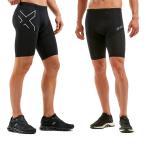 メッシュ エアフロー 接触冷感 着圧 強力 スパッツ 2XU ラン ダッシュ コンプレッション ショート PWX メンズ