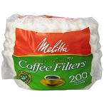 Melitta メリタ 8から12カップ用 バスケットタイプ コーヒーフィルター 200枚 Basket Coffee Filters Wh