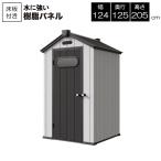 DBBシェッド PP物置 4×4F (0.42坪) W124×D125×H205cm 組み立て式 樹脂パネル 大型 収納庫