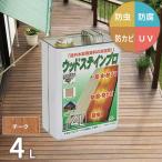 塗料 木材 油性 ウッドステインプロ 4L チーク 単品 塗料の種類は油性