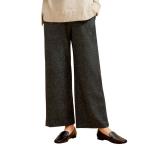 尾州生地使用ウール混ワイドパンツ日...