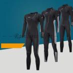ウェットスーツ メンズ レディース 長袖 3mm 男性用 女性用サーフィン フルスーツ ダイビングスーツ バックジップ ネオプレーン 前開きファスナー