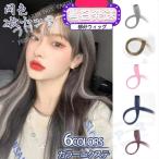 部分ウィッグ ウィッグ ワンポイントカラーエクステンション ワンタッチ メッシュ グラデーション エクステ カラフル