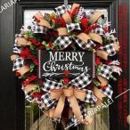 フラワーリース クリスマスリース 花輪 スワッグ 大きい オーナメント ナチュラル ドア 玄関 庭園 部屋 壁飾り ガーランド 松かさ 華やか おしゃれ 新年飾り