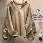 シャツブラウスレディースフード付き...