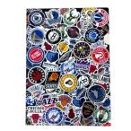 NBA прозрачный файл (2 шт. комплект ) ALLOVER NBA87923 ( баскетбол товары официальный канцелярские принадлежности NBA подарок )