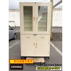 ( б/у )( часть регион бесплатная доставка )dokta- шкаф * ключ имеется стекло полки слоновая кость место хранения полки шкаф для хранения F-NA-860-0129A