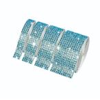  собственный . тип цепь имеется стразы лента 12ft голубой DIY ногти * наряд * сумка для hot фиксирующие детали craft материал 