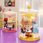 POPMART THE MONSTERS Rav b вращение дисплей box | пыленепроницаемый с чехлом большая вместимость в машине накладывающийся возможно прозрачный кейс 