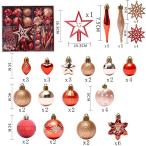  елка орнамент 58 шт. комплект медь цвет звезда * Drop type оборудование орнамент для 