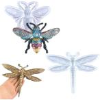  силикон type животное дизайн стрекоза Mitsuba chi3D большой прикладное искусство для DIY декортивный элемент 2 шт. комплект 