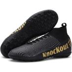 サッカートレーニングシューズ ジュニア・メンズ・レディース 軽量幅広 防滑ソール 足首サポート ハイトップ