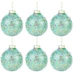  рука дуть . стекло Рождество мяч орнамент 6 шт упаковка бриллиант дизайн предотвращение скольжения обработка наружный для оборудование орнамент 