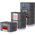  нетканый материал место хранения box 90L серый прозрачный окно имеется верхняя часть застежка-молния 6 штук комплект одежда место хранения пыленепроницаемый ..