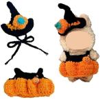 15~17cm мягкая игрушка для вязание Halloween одежда 2 позиций комплект шляпа имеется ma Caro n юг . платье костюм 