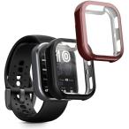 Amazfit Bip 6 соответствует полный покрытие силиконовый чехол ударопрочный в целом защита чёрный цвет * металлик розовый 