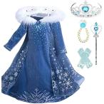  детский Princess костюм L sa платье роскошный 5 позиций комплект 140cm Disney . способ 