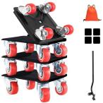 家具移動キャリー 金属製台車 最大800kg 360度回転ゴムキャスター 収納袋付き