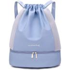 ショッピングプールバック 防水 大容量 スポーツ ナップサック キッズ 大人用 プールバック ジムバッグ 軽量