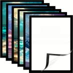 マグネット式写真フレーム 6個セット 自己粘着 ダイヤモンドフレーム 強力磁気 10x14/12x16/30x40cm