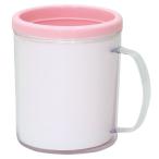（まとめ）マイマグカップ ピンク〔×10セット〕