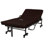 折りたたみベッド 電動 リクライニング ハイタイプ ブラウン OTB-KDH  アイリスオーヤマ