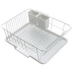 エントリーでポイント6倍 / 水が流れるトレー付きWコート水切り 縦型　幅30.5×奥行39.5×高さ15.8cm ホームセンター