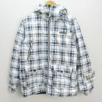 X* kiss mark /kissmark tartan проверка сноуборд жакет winter жакет JKT[ мужской S]MENS/156[ б/у ]#