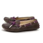 X★【35 1/2】トッズ/TOD'S 本革 ドライビングシューズ/茶LADIES/10【中古】