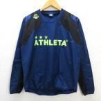 n■アスレタ/ATHLETA プルオーバーピステジャケットJKT【M】紺/MENS/55【中古】