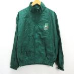 k# первый период #J Lee g/J.LEAGUE нейлон жакет /MIZUNO производства * Vintage / зеленый /MENS#194[ б/у ]