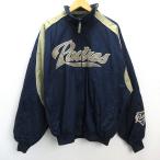 k#Majestic производства #MLB солнечный tiego*pa платье Padres куртка / коуч жакет [O] темно-синий /MENS#195[ б/у ]