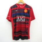 n■マンチェスターユナイテッド/MANCHESTER UNITED NIKE社製 レプリカユニフォーム【L】赤/MENS/27【中古】