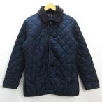 y# Британия производства # Lavenham /LAVENHAM стеганная куртка JKT# темно-синий [36]MENS/114[ б/у ]