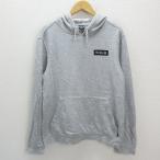 a■ハーレー/HURLEY  ロゴプリント スウェットパーカー/プルオーバーパーカー【M】灰/MENS/23【中古】