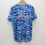 s# Chiba Lotte Marines /MARINES форма для болельщиков / копия # синий [ F ]MENS/32[ б/у ]