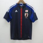 y# Adidas производства Adidas футбол Япония представитель копия форма # синий [ мужской L]MENS/13[ б/у ]