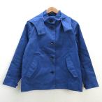 s# Human Woman /HUMAN WOMANf-ti короткий тренчкот / резина скидка [M] синий /LADIES/17[ б/у ]