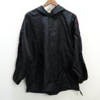 y#90'S Descente производства # Adidas /ADIDAS тянуть over нейлон парка жакет # чёрный [M-L]MENS/ retro /143[ б/у ]