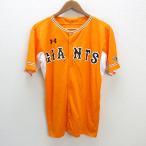 y# Under Armor производства # Yomiuri Giants копия Uni Home / сопутствующие товары # оранжевый [ мужской L]MENS/ бейсбол /10[ б/у ]