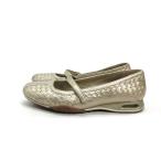 s#[23.5cm степень ] Cole Haan /COLE HAAN кожа прогулочные туфли / спортивные туфли # золотой серия /LADIES/23[ б/у ]