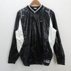 y# Nike /NIKE тянуть over Baseball тренировка жакет / бейсбол одежда # чёрный [ мужской XL]MENS/8[ б/у ]