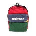 k# Miki House /mikihouse парусина земля рюкзак / детский /BAG#96[ б/у ]