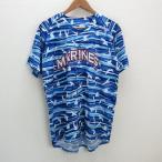 s# Chiba Lotte Marines /MARINES утка me рисунок копия форма / сопутствующие товары # синий [ F ]MENS/105[ б/у ]