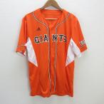 y#adidas производства Yomiuri Giants /GIANTS форма для болельщиков / копия # оранжевый [ мужской L]MENS/34[ б/у ]