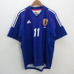 y# сделано в Японии #adidas футбол Япония представитель копия форма # синий [ мужской L]MENS Suzuki . line 11 номер /36[ б/у ]
