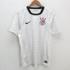 y#NIKE производства Colin Chance /CORINTHIANS подлинный копия форма # белый [ мужской S]27[ б/у ]