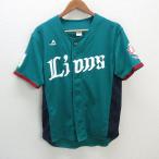 y#Majestic производства / Saitama Seibu Lions копия Uni Home / сопутствующие товары # зеленый [ мужской S]MENS/ бейсбол /42[ б/у ]