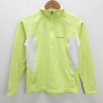 y■モンベル/MONT-BELL ハーフジップ 長袖インナーシャツ■黄【レディースS】LADIES/18【中古】