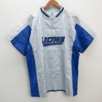 k# Saitama Seibu Lions /Lions FANCLUB половина Zip короткий рукав джемпер / сопутствующие товары [L]MENS#14[ б/у ]